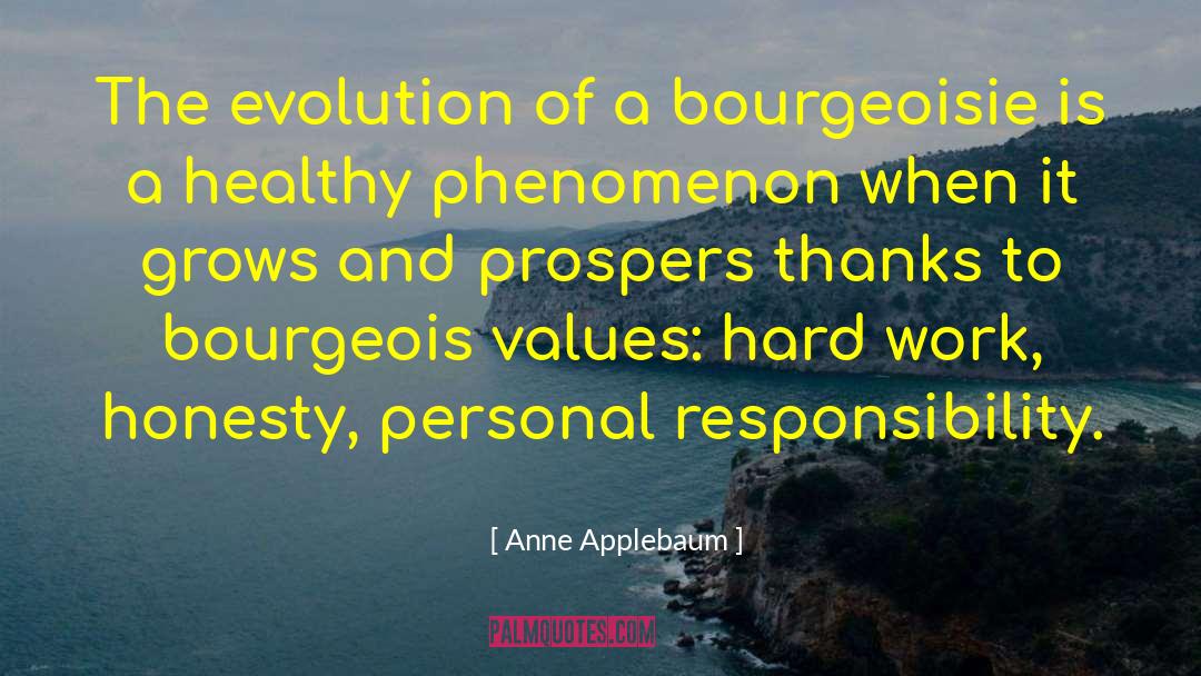 Anne Applebaum Quotes: The evolution of a bourgeoisie