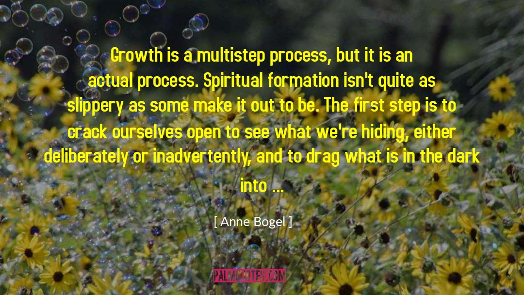 Anne Bogel Quotes: Growth is a multistep process,