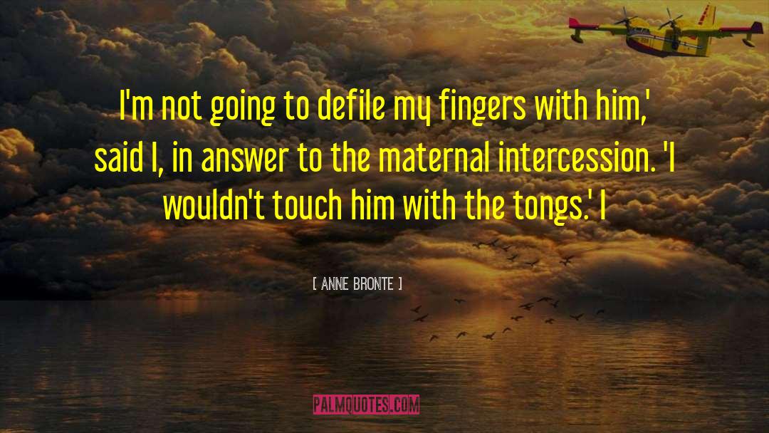 Anne Bronte Quotes: I'm not going to defile