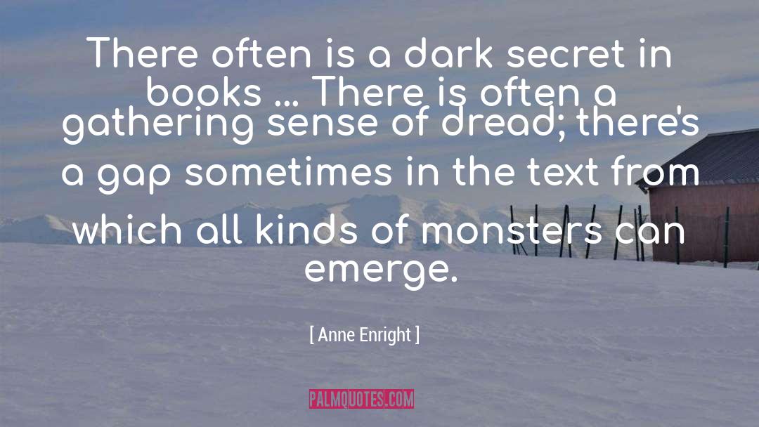 Anne Enright Quotes: There often is a dark