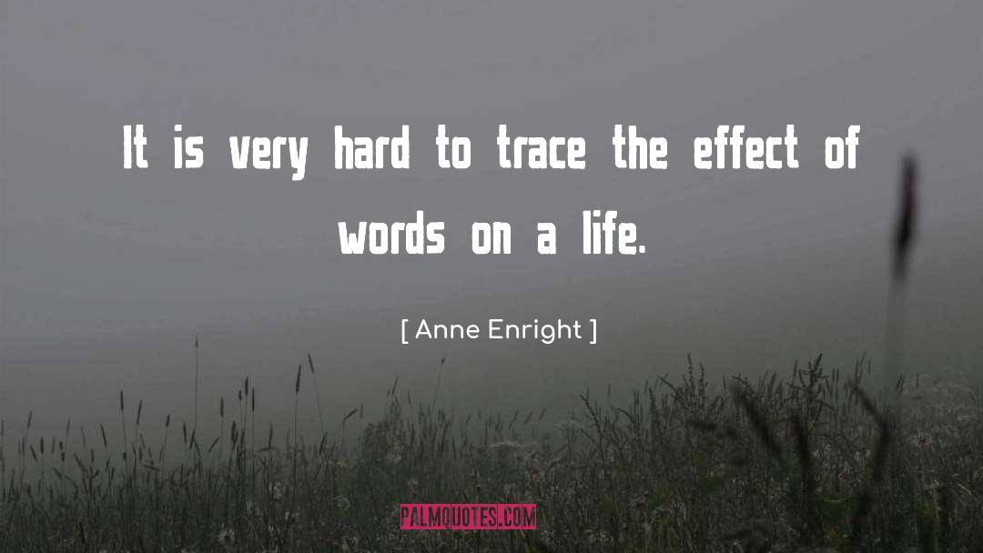 Anne Enright Quotes: It is very hard to