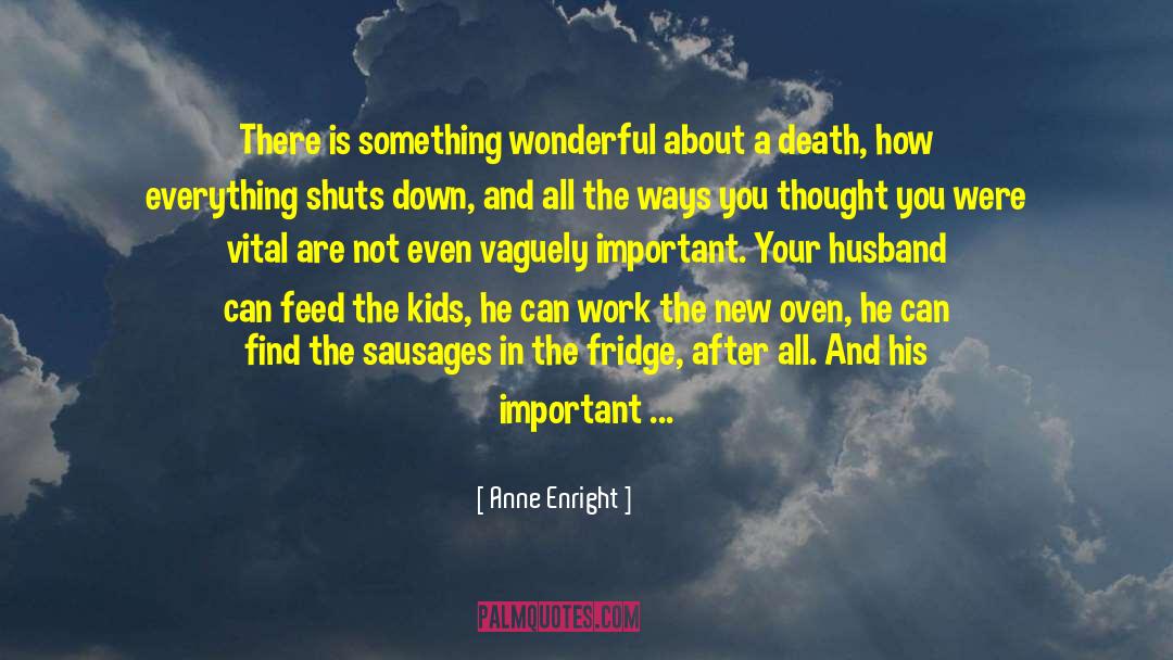 Anne Enright Quotes: There is something wonderful about