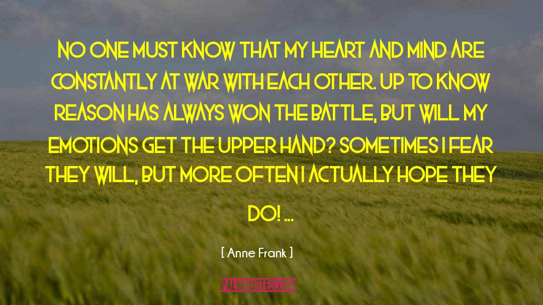 Anne Frank Quotes: No one must know that
