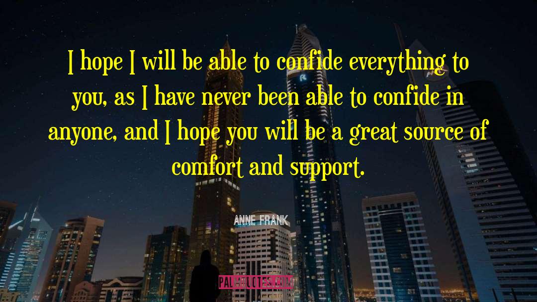 Anne Frank Quotes: I hope I will be
