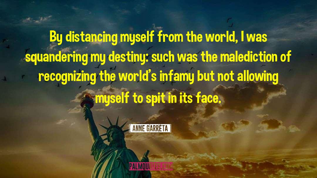 Anne Garréta Quotes: By distancing myself from the