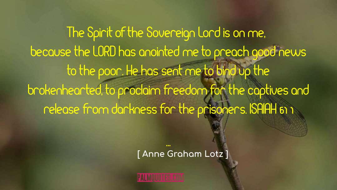 Anne Graham Lotz Quotes: The Spirit of the Sovereign