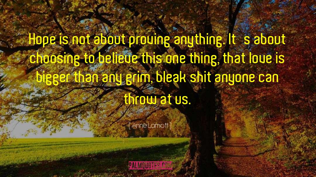 Anne Lamott Quotes: Hope is not about proving