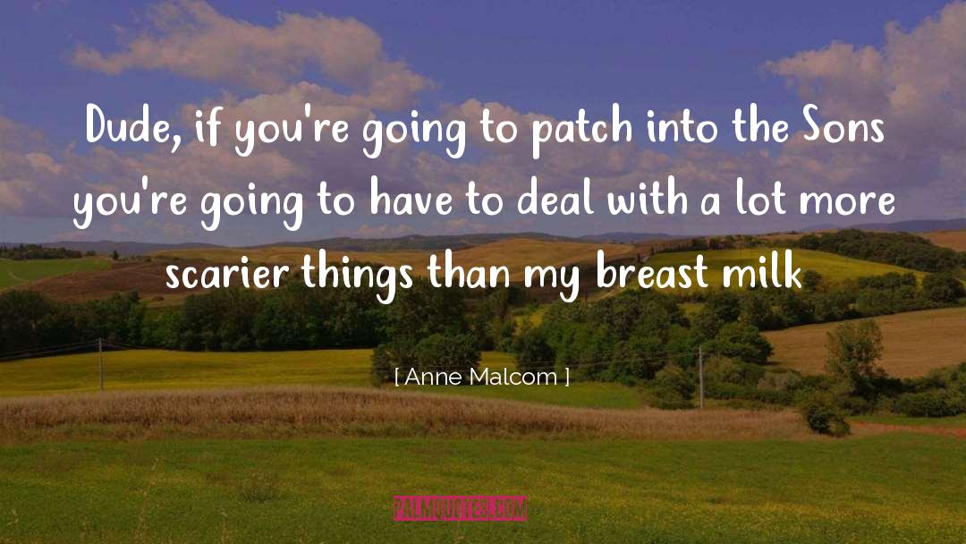 Anne Malcom Quotes: Dude, if you're going to