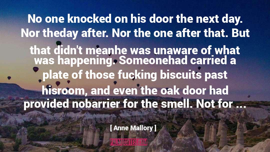 Anne Mallory Quotes: No one knocked on his