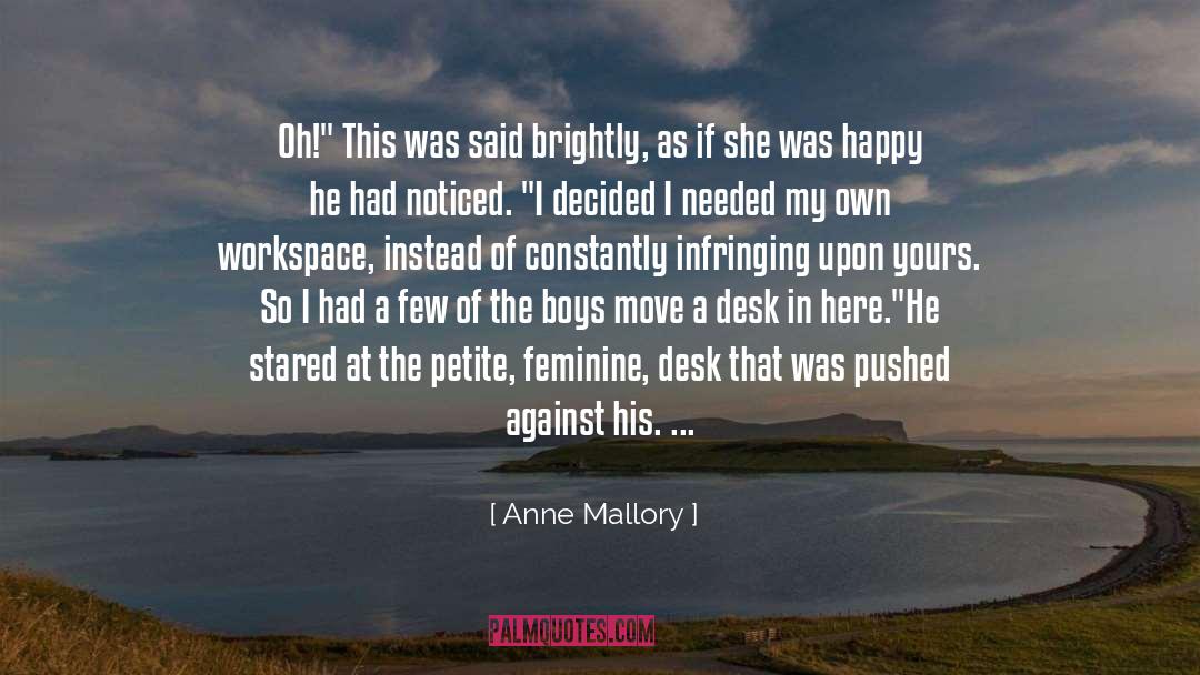 Anne Mallory Quotes: Oh!