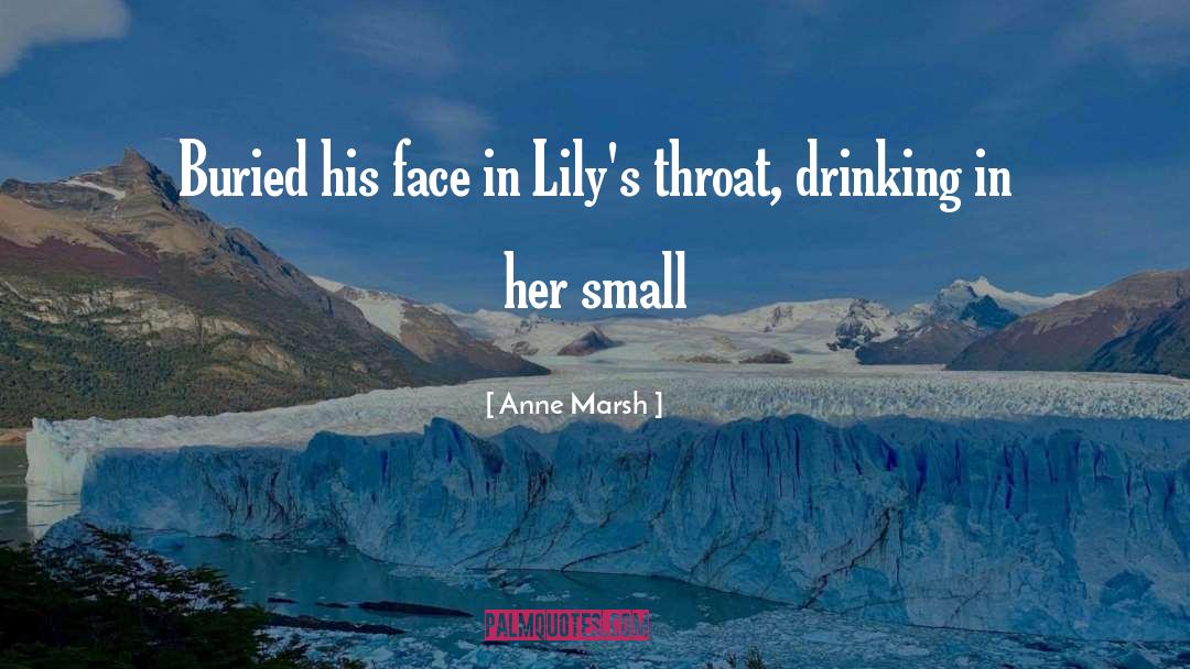 Anne Marsh Quotes: Buried his face in Lily's