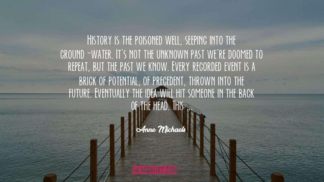 Anne Michaels Quotes: History is the poisoned well,