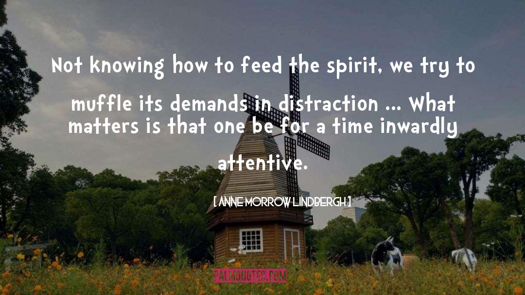Anne Morrow Lindbergh Quotes: Not knowing how to feed