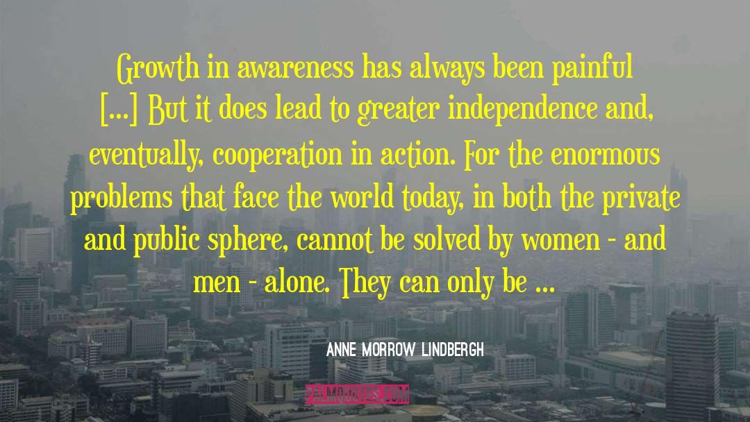 Anne Morrow Lindbergh Quotes: Growth in awareness has always