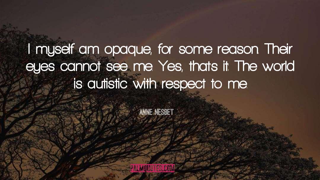 Anne Nesbet Quotes: I myself am opaque, for