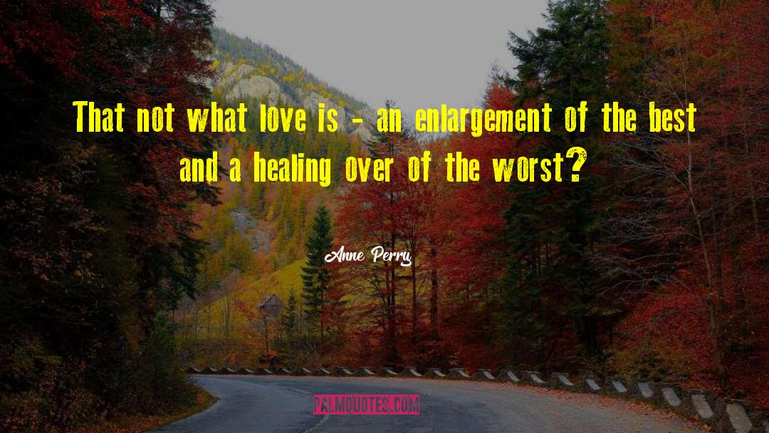 Anne Perry Quotes: That not what love is