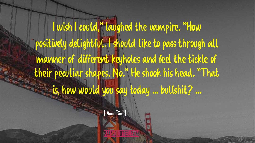 Anne Rice Quotes: I wish I could,