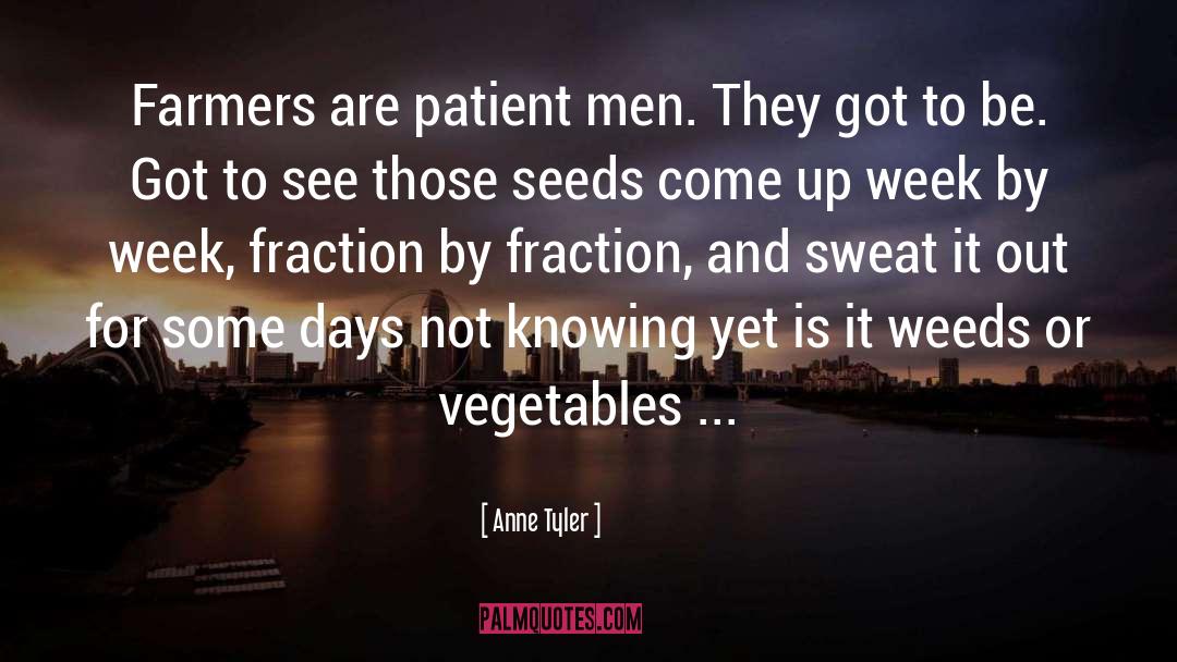 Anne Tyler Quotes: Farmers are patient men. They