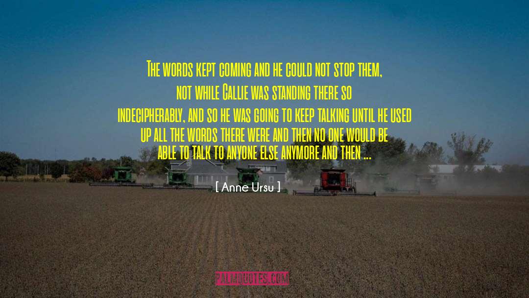 Anne Ursu Quotes: The words kept coming and