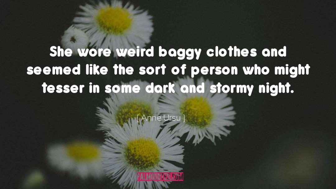 Anne Ursu Quotes: She wore weird baggy clothes