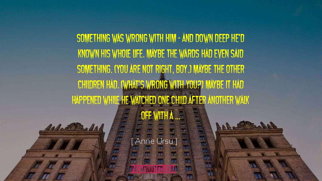 Anne Ursu Quotes: Something was wrong with him