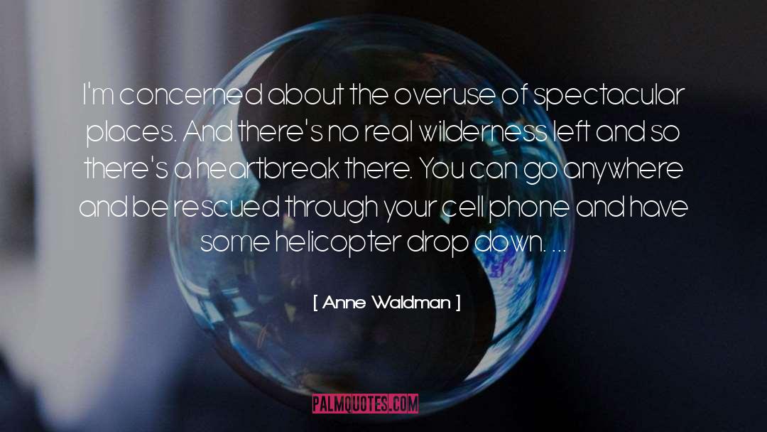 Anne Waldman Quotes: I'm concerned about the overuse