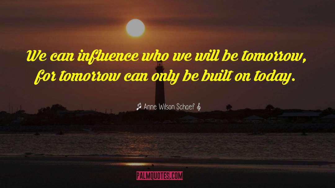 Anne Wilson Schaef Quotes: We can influence who we