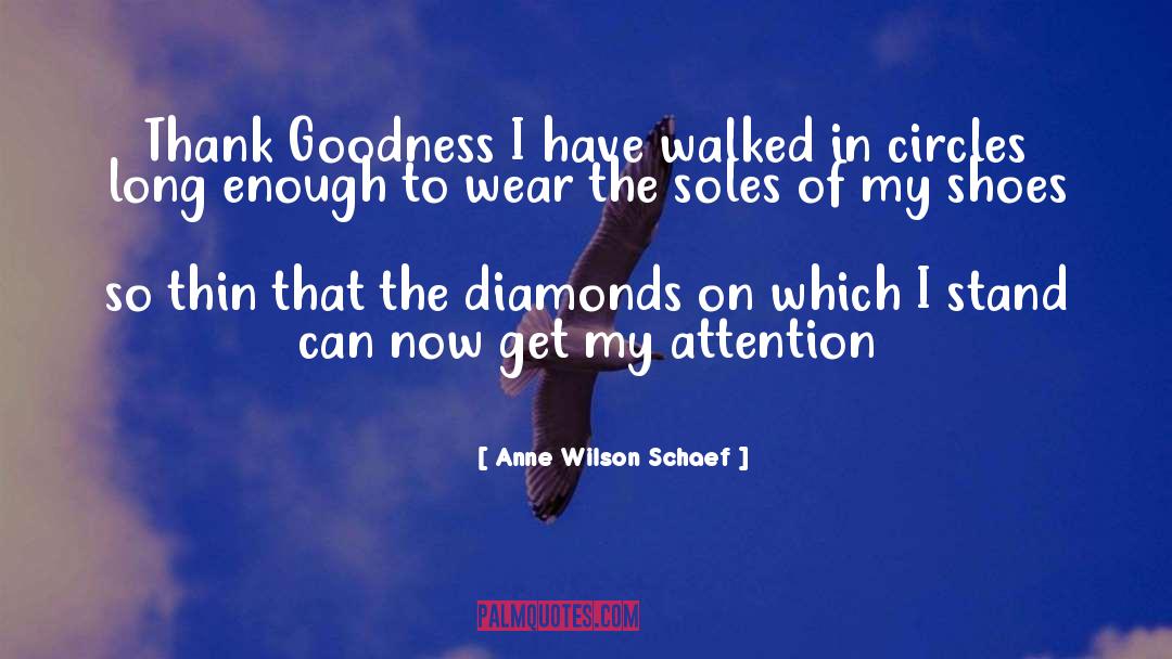 Anne Wilson Schaef Quotes: Thank Goodness I have walked