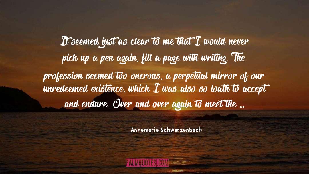 Annemarie Schwarzenbach Quotes: It seemed just as clear