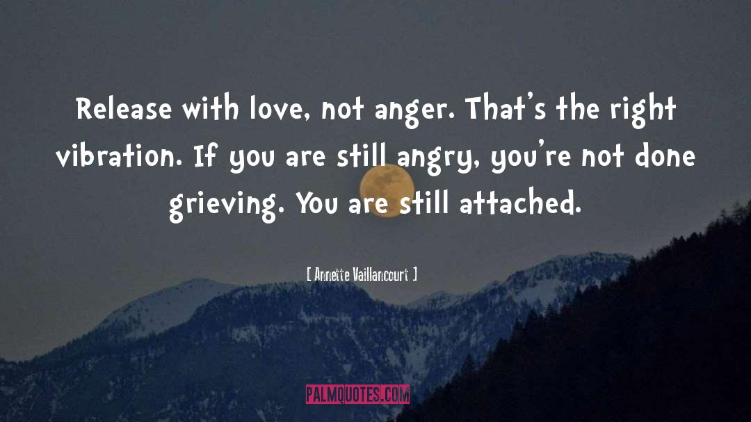 Annette Vaillancourt Quotes: Release with love, not anger.