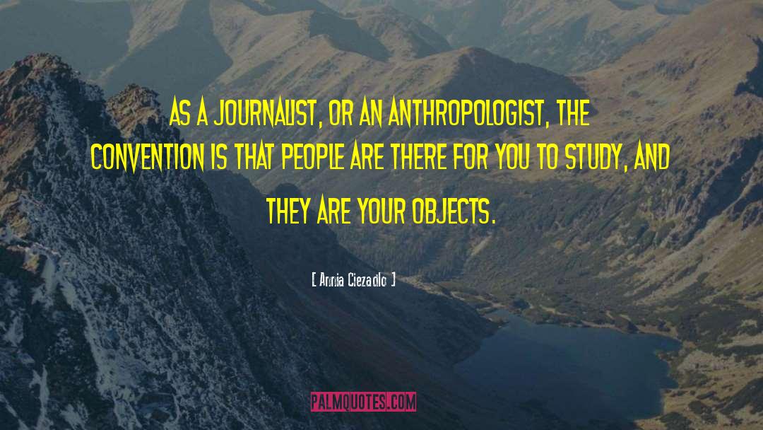 Annia Ciezadlo Quotes: As a journalist, or an