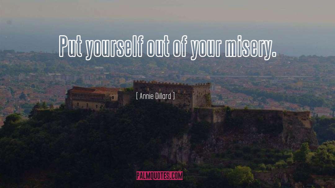 Annie Dillard Quotes: Put yourself out of your