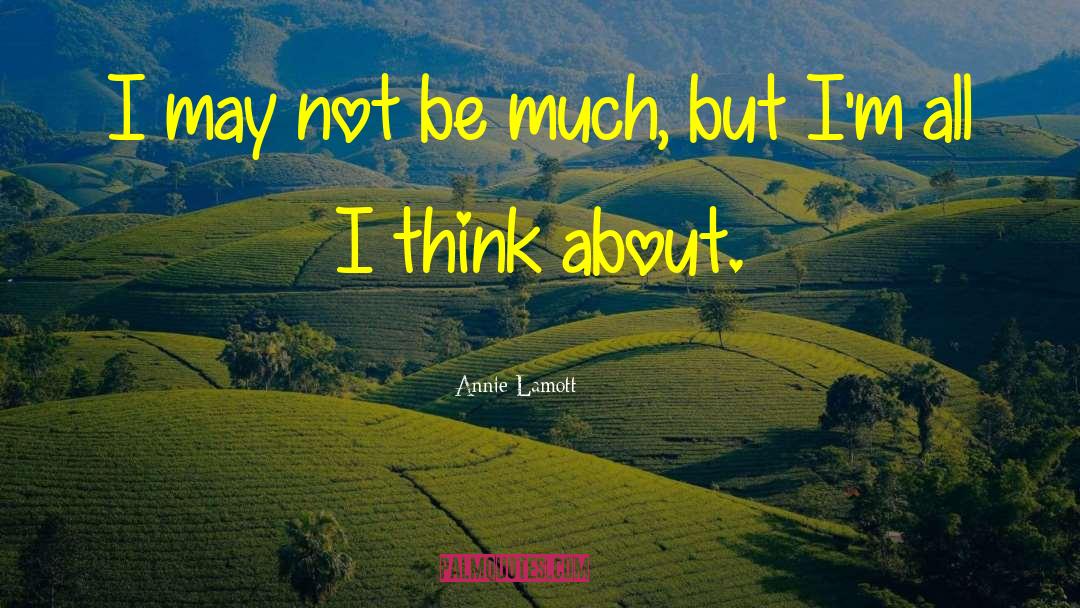 Annie Lamott Quotes: I may not be much,