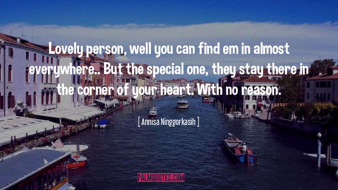 Annisa Ninggorkasih Quotes: Lovely person, well you can