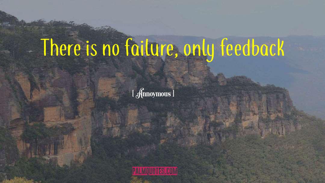 Annoymous Quotes: There is no failure, only