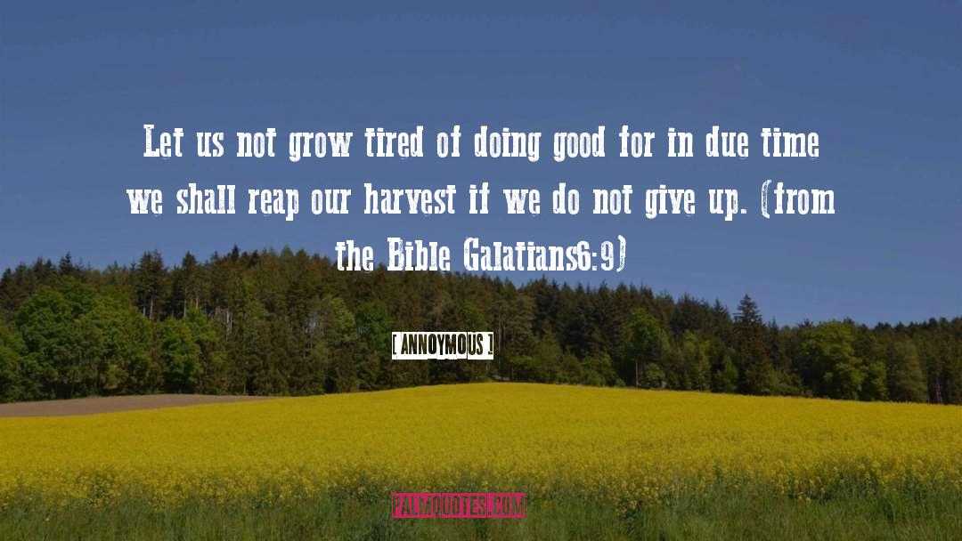 Annoymous Quotes: Let us not grow tired