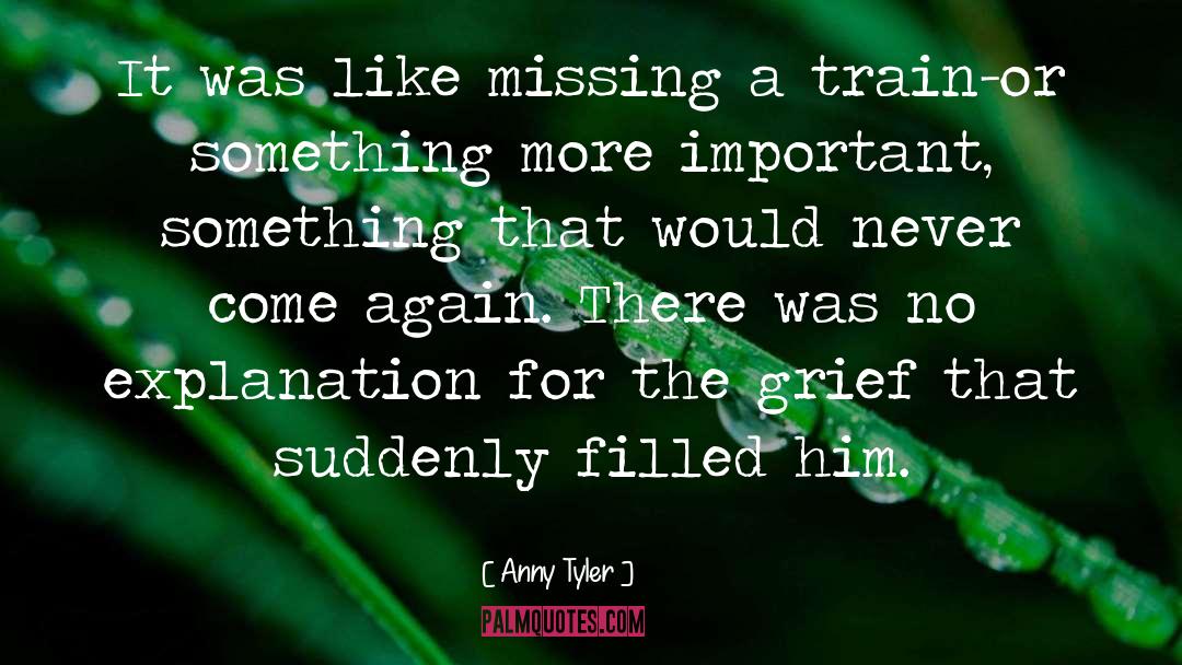 Anny Tyler Quotes: It was like missing a