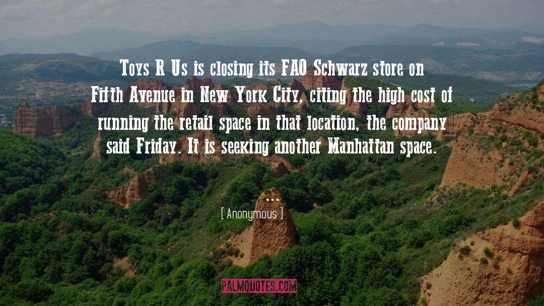 Anonymous Quotes: Toys R Us is closing