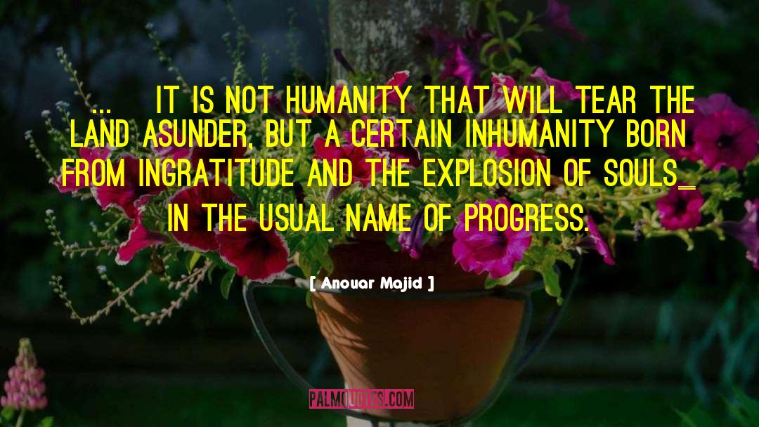 Anouar Majid Quotes: [...] It is not humanity