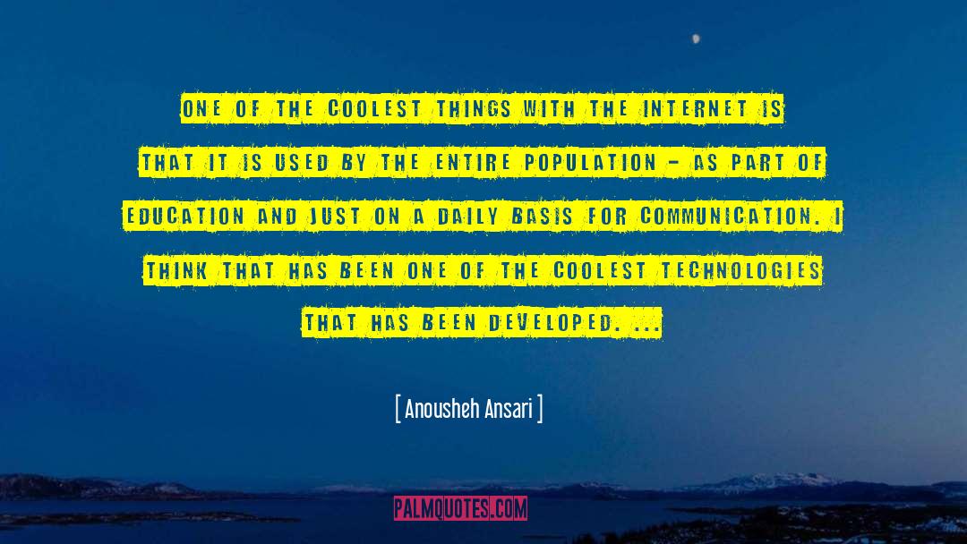 Anousheh Ansari Quotes: One of the coolest things