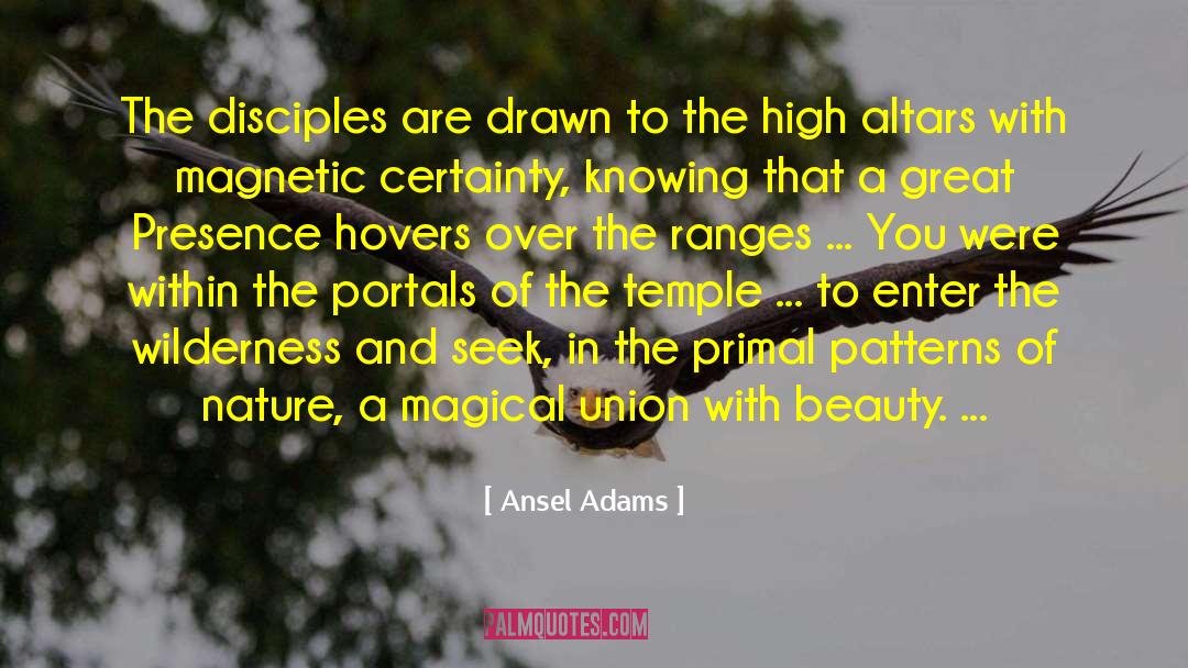 Ansel Adams Quotes: The disciples are drawn to