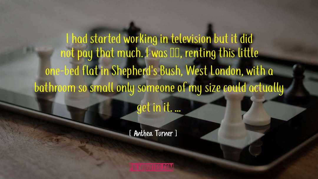 Anthea Turner Quotes: I had started working in