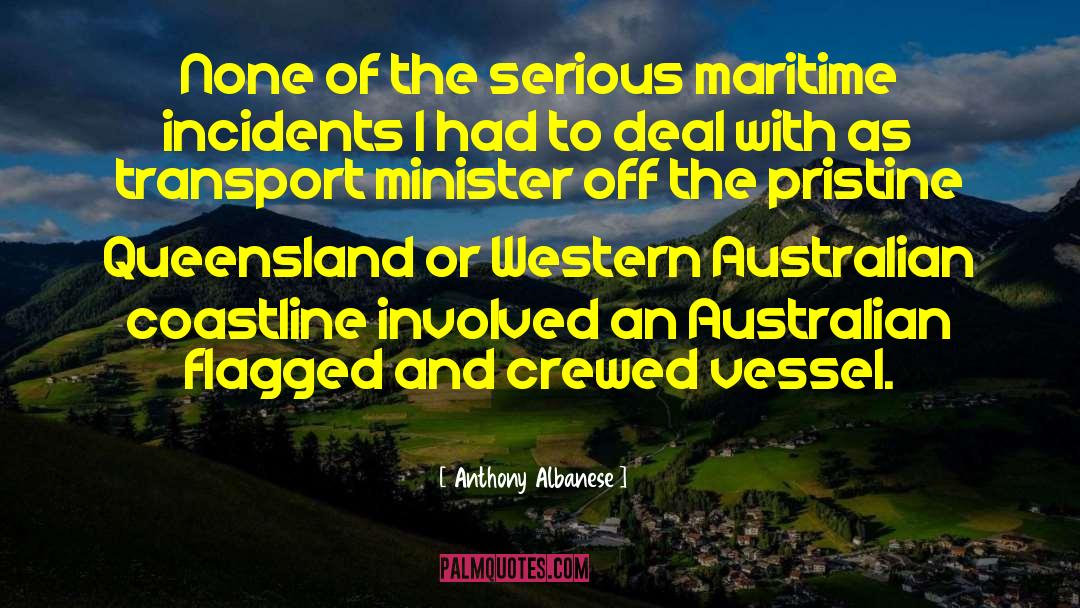 Anthony Albanese Quotes: None of the serious maritime