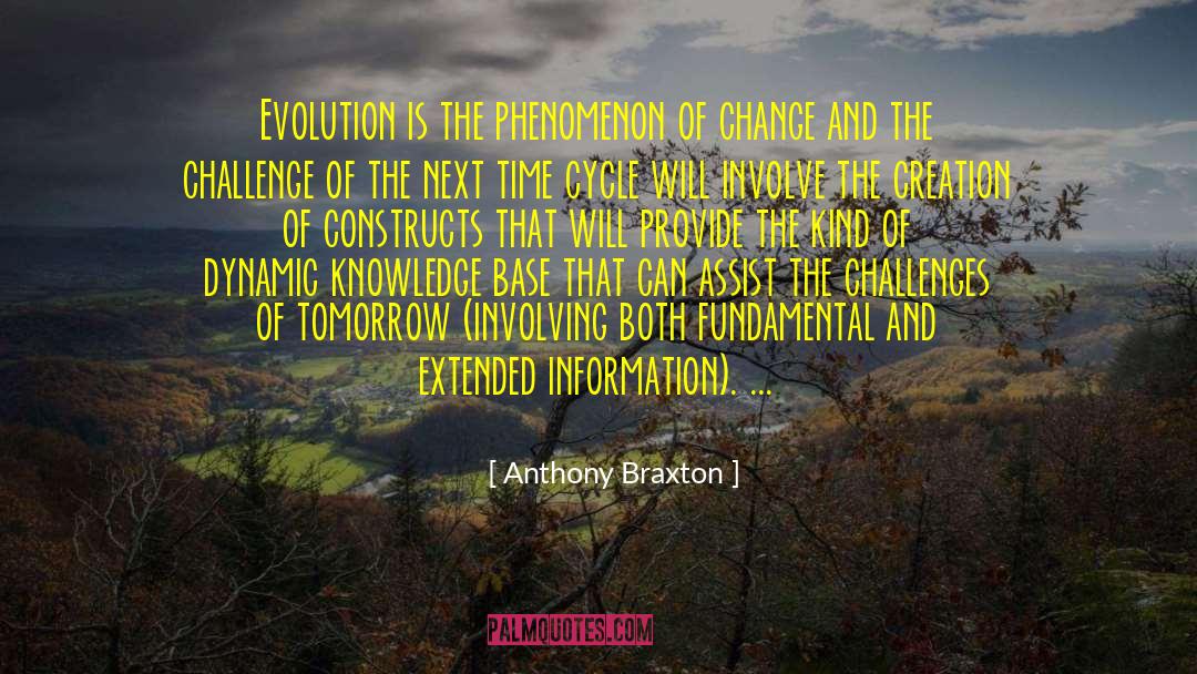 Anthony Braxton Quotes: Evolution is the phenomenon of