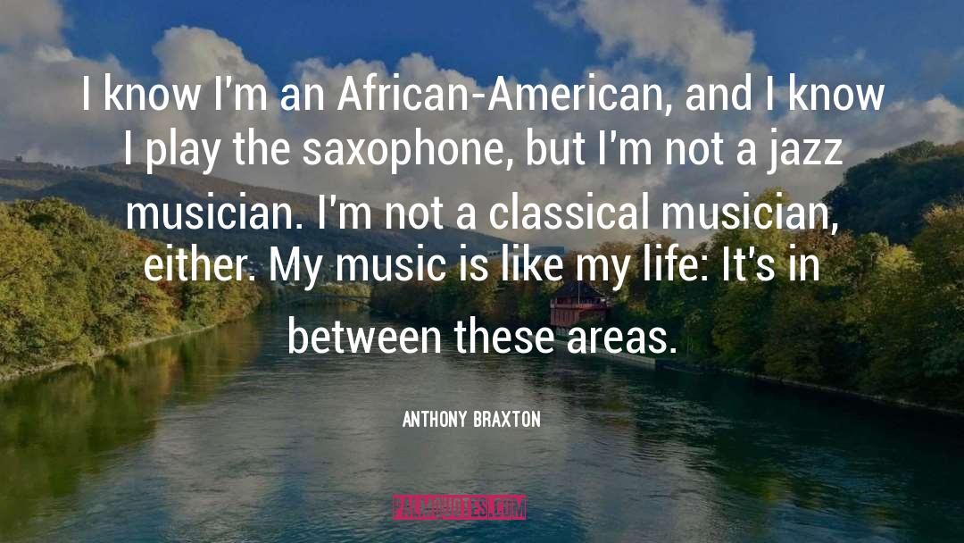 Anthony Braxton Quotes: I know I'm an African-American,