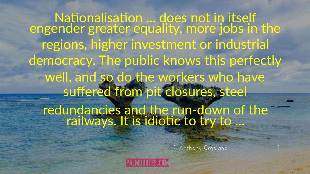 Anthony Crosland Quotes: Nationalisation ... does not in