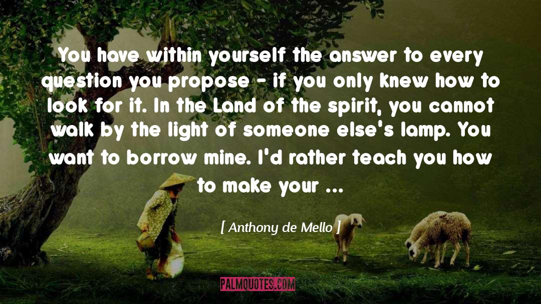 Anthony De Mello Quotes: You have within yourself the