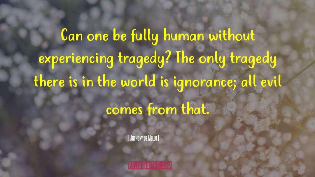 Anthony De Mello Quotes: Can one be fully human