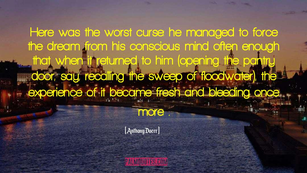 Anthony Doerr Quotes: Here was the worst curse: