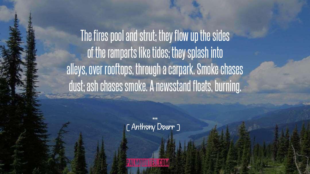 Anthony Doerr Quotes: The fires pool and strut;